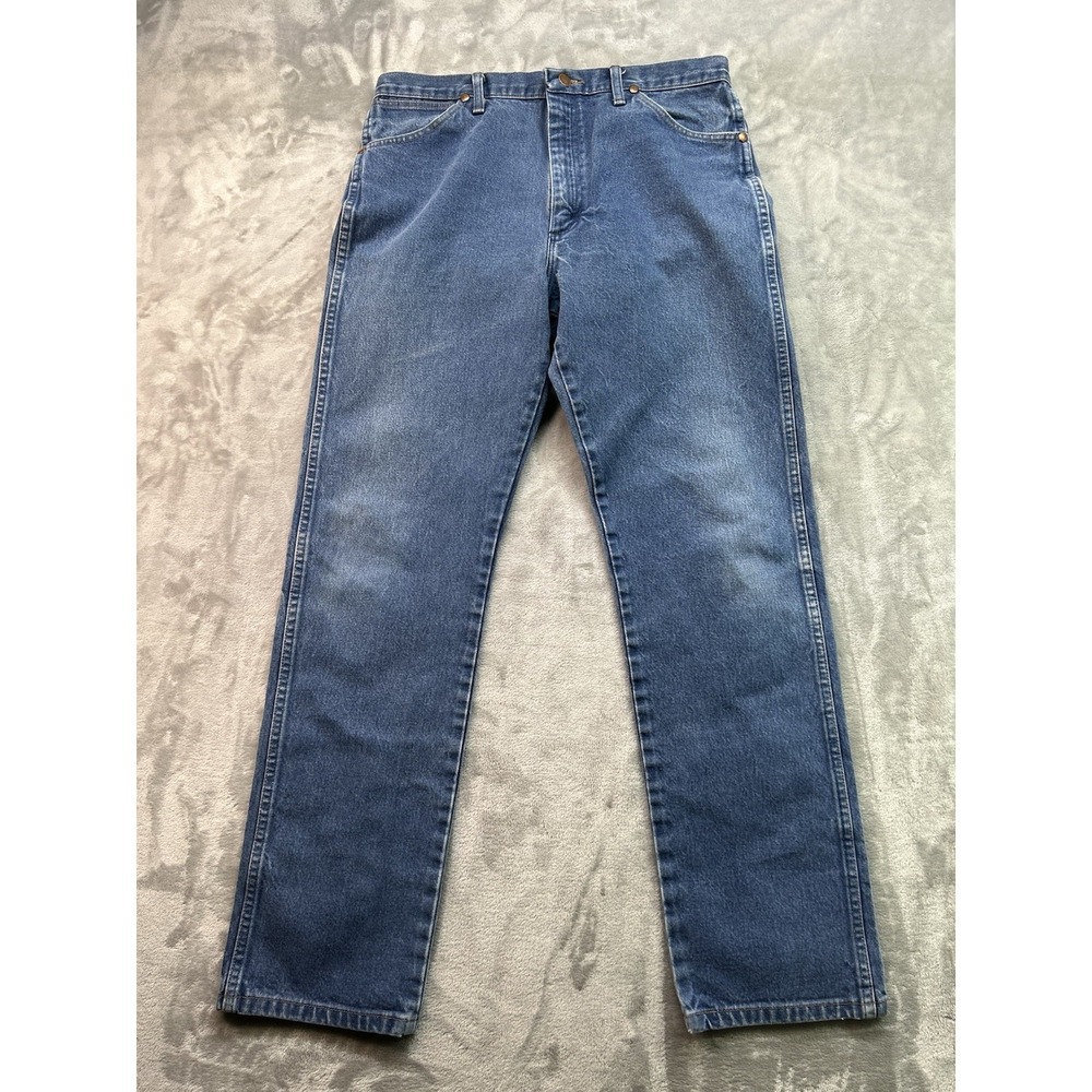 Wrangler Men Sz 34x34 Blue Jeans 13WMZ Cowboy Cut Rancher Rodeo Guys Y2K Western